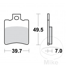 Brzdy - Brzdové destičky Scooter TRW