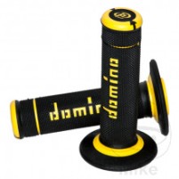 Gumové rukojeti černé/žluté Domino